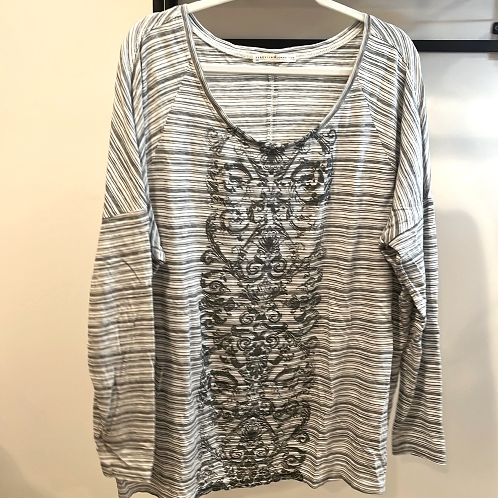 Peruvian Connection 100% Pima Cotton Blouse